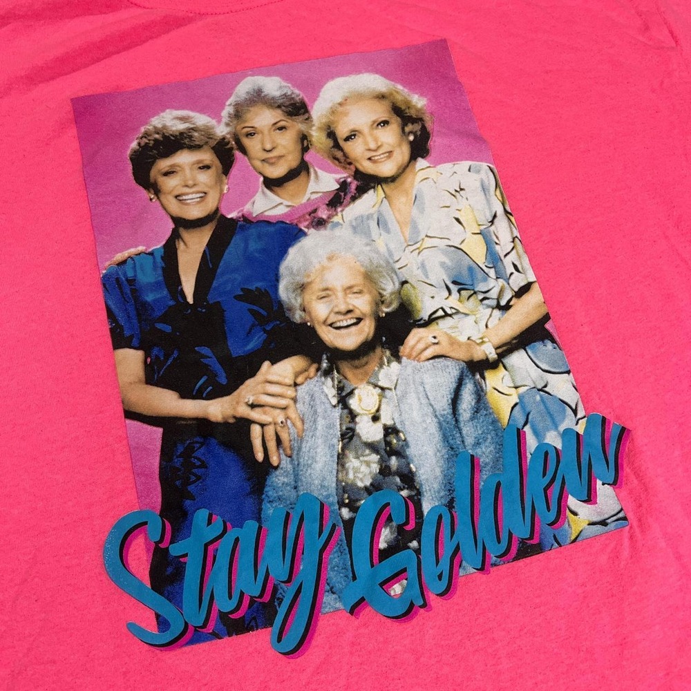 Golden Girls Stay Golden Pink Tee Shirt XL - Picture 3 of 8